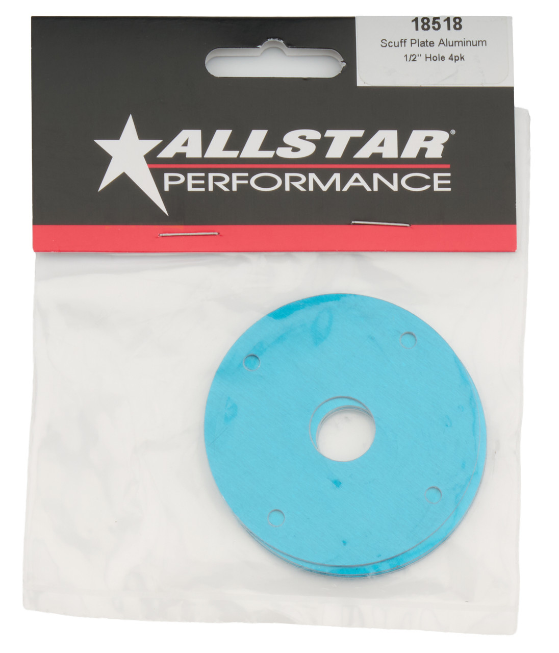 Scuff Plate Aluminum 1/2in Hole 4pk | Allstar Performance