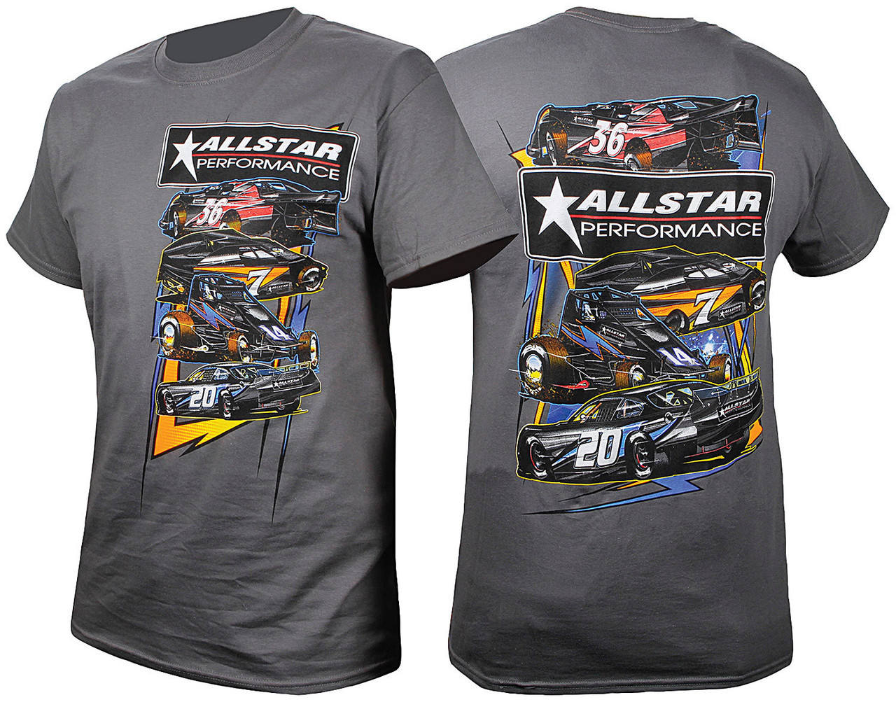 T-Shirt Dark Gray Circle Track XXXL | Allstar Performance