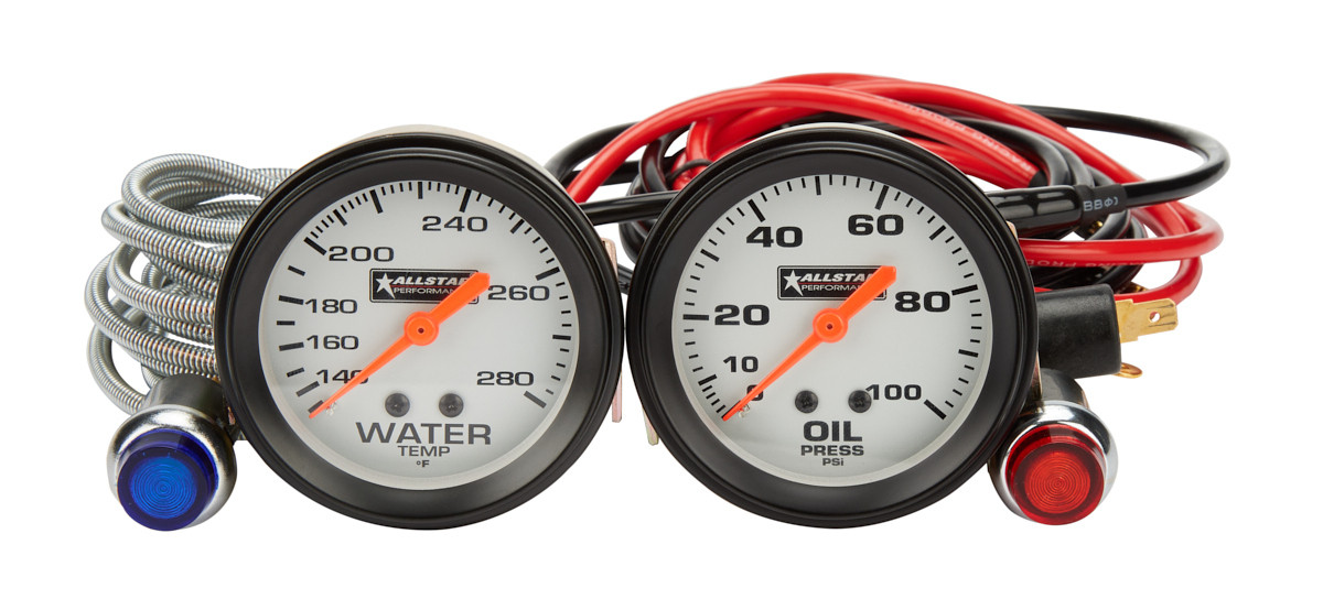 Oil Pressure / Water temperature Gauge Kit ALL80080 Allstar Performance