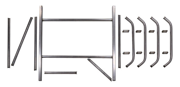 ALL99226 Roll Cage, Strut Kit, Mini Enduro, Weld-On, 1.75 in Diameter, 0.095 in Wall, Steel, Natural, Honda Civic, Kit