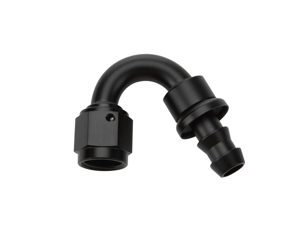 Pushlock Hose End Black 150 Deg Elbow -6 ALL49472