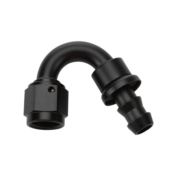 Pushlock Hose End Black 150 Deg Elbow -8 ALL49473