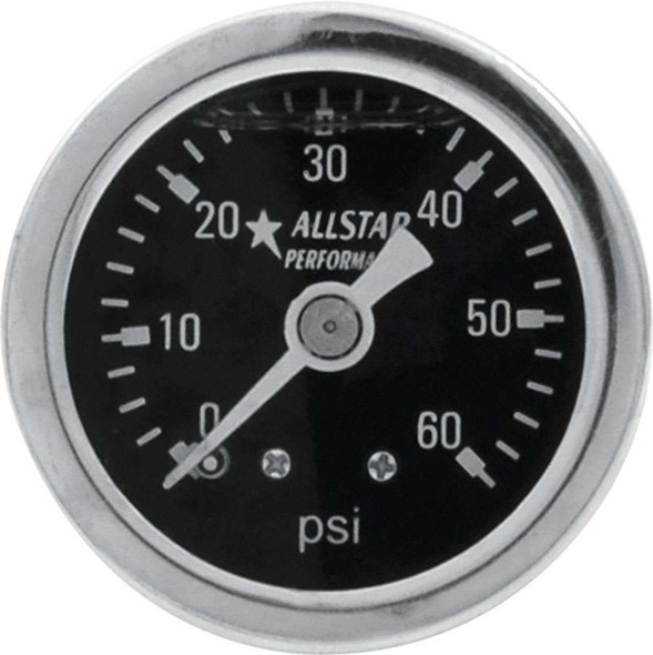 ALLSTAR PERFORMANCE Tire Pressure Gauge 0-30 PSI 2-1/4in Glow 