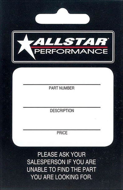 Hang Tag 100 Pack ALL040 Allstar Performance