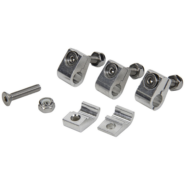 2pc Aluminum Line Clamps 5/16in 4pk ALL18322 Allstar Performance