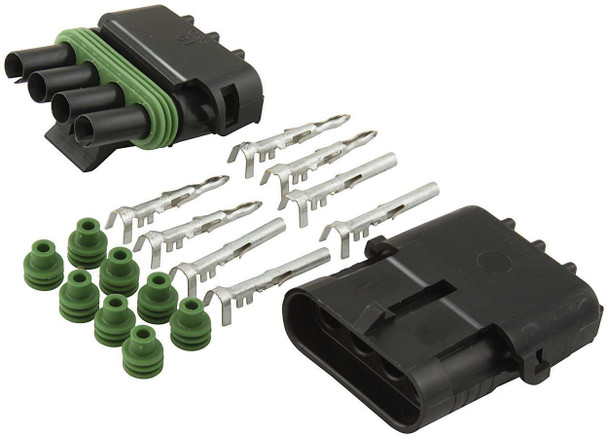 4-Wire Weather Pack Connector Kit Flat ALL76268 Allstar Performance