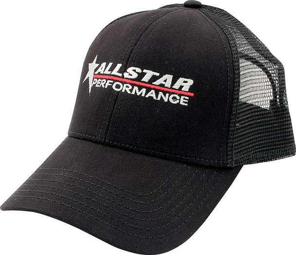 Allstar Hat Black Mesh Back Velcro Closure ALL99957 Allstar Performance