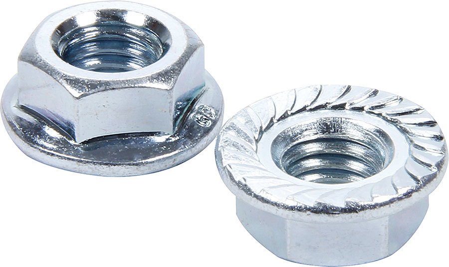Serrated Flange Nuts 7/16-14 10pk | Allstar Performance