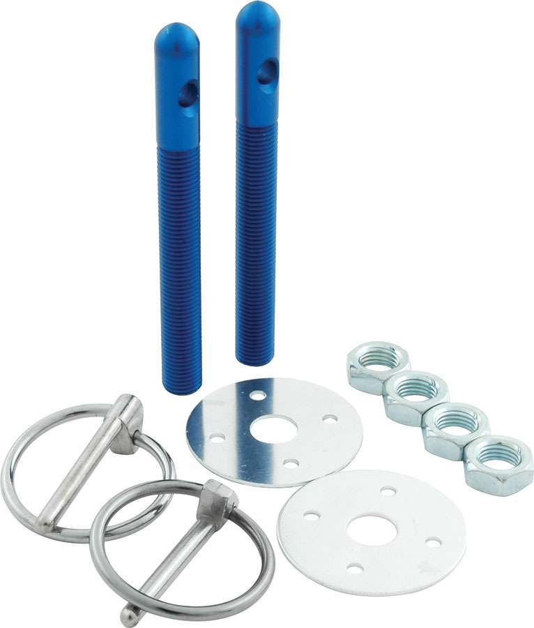 Alum Hood Pin Kit 3/8in Blue | Allstar Performance
