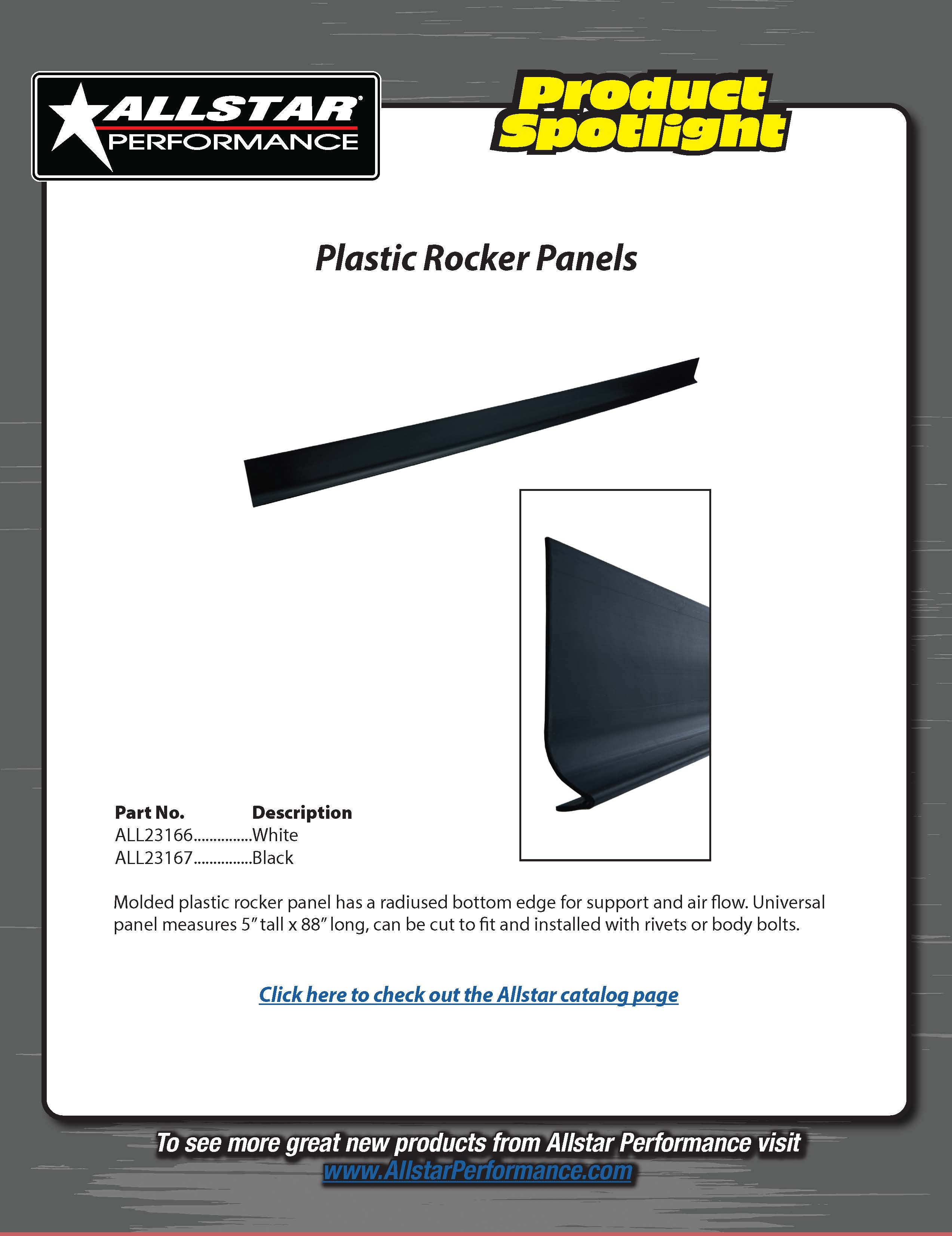 Plastic Rocker Part Product Spotlight - Allstar Performance