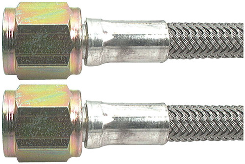 30 Stainless Steel Braided Brake Line -3AN Straight/90 Deg Ends