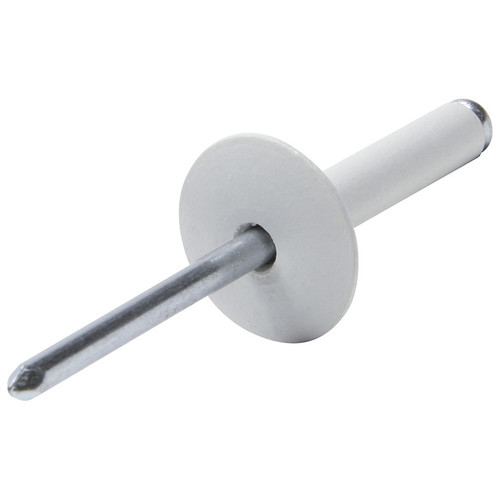 Lg Hd Rivet White Aluminum 250pk | Allstar Performance