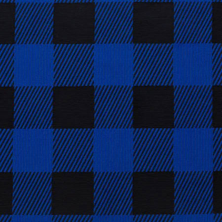 Blue and Black Buffalo Check Flannel Dog Bandana