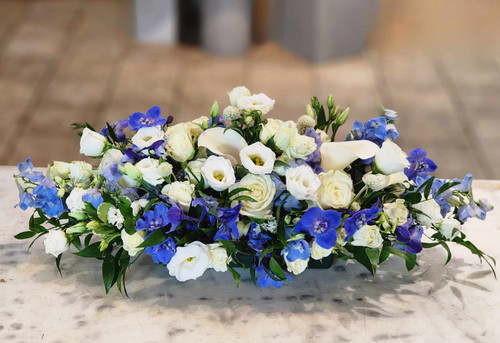 Sapphires and Pearls Centerpiece