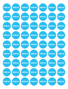 Display Stickers (5 sheets)