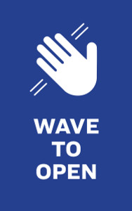 Wave to Open Decal