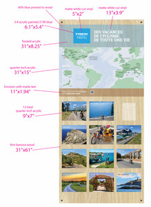 Trek Travel | Large wall mount display (French)