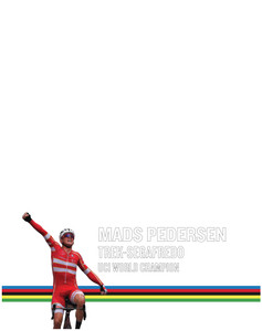Jersey Vinyl Mads Pederson UCI World Champ (22"x28")