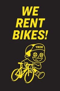 We Rent Bikes Sidewalk Sign