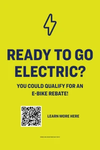Electric Rebate Sidewalk Sign