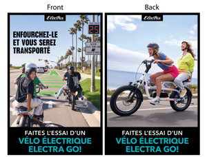 Electra Ponto Go! | Sidewalk Sign (Freestanding) (French Canada)