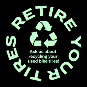 Tire Recycling Decal black