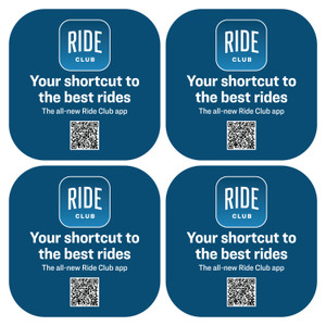 Ride Club 5"x5" decal (set of 4)