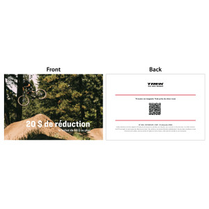 $20 off coupon - MTB (FR-CA) (20/Box)