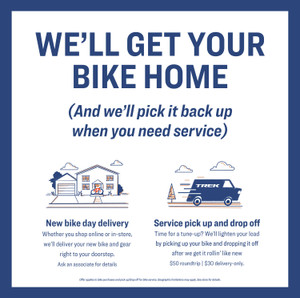 Bike Delivery Signage Tabletop 14x14 PRICE INCLUDED