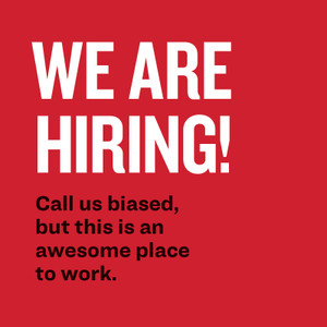 We're Hiring Window Cling B (Double-sided)