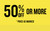 Clearance price as marked 50 percent or more 8x5