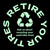 Tire Recycling Decal black