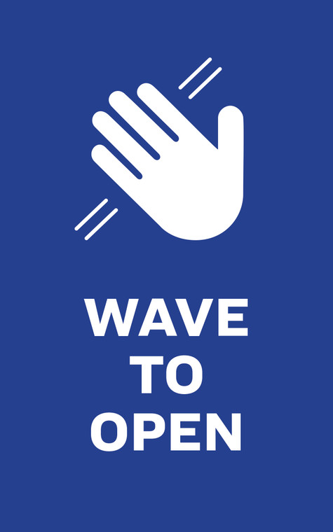 Wave to Open Decal