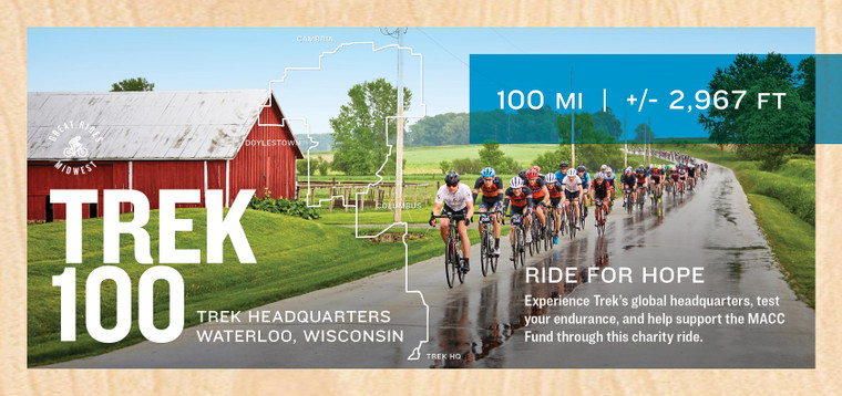 Global Great Rides Trek 100 Opto Header single-sided