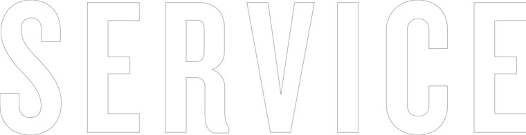 Service Horizontal White