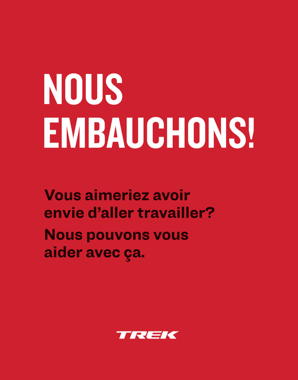 We're Hiring Poster C (French)
