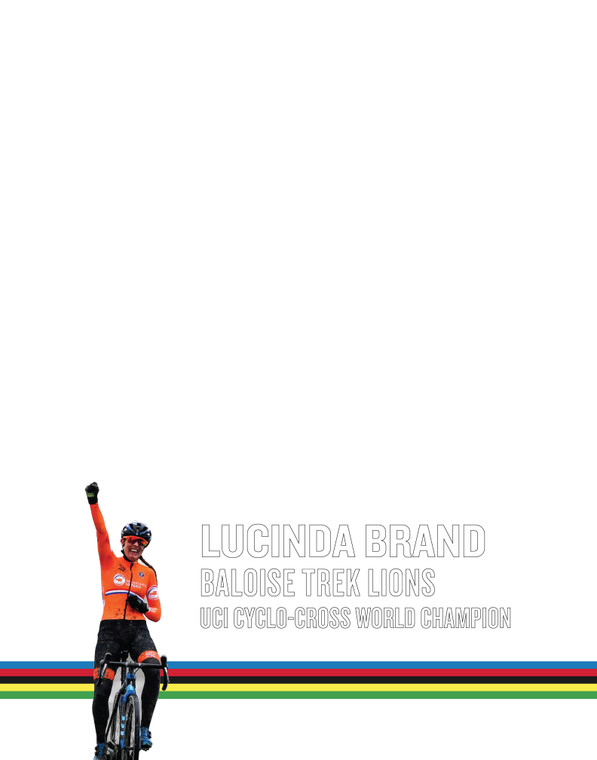 Jersey Vinyl Lucinda Brand UCI Cyclo-Cross World Champ (22"x28")