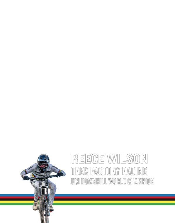 Jersey Vinyl Reece Wilson UCI Downhill World Champ (22"x28")