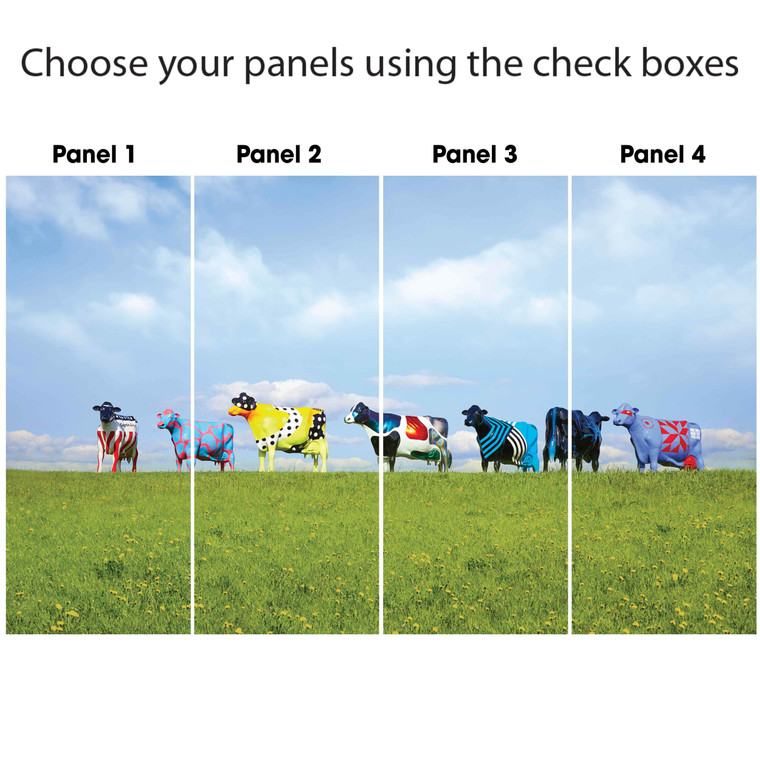 Cow Fabric banners 144"H