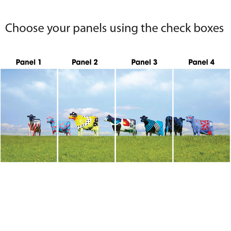 Cow Fabric banners 96"H