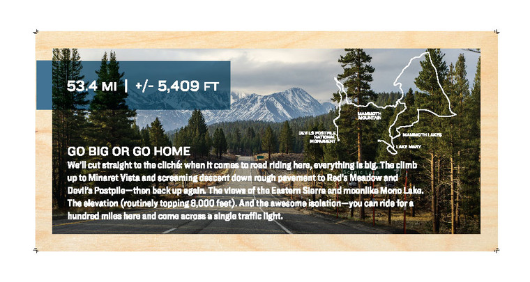 Global Great Rides California | Mammoth Mountain Loop - Mammoth Lakes| Header Above