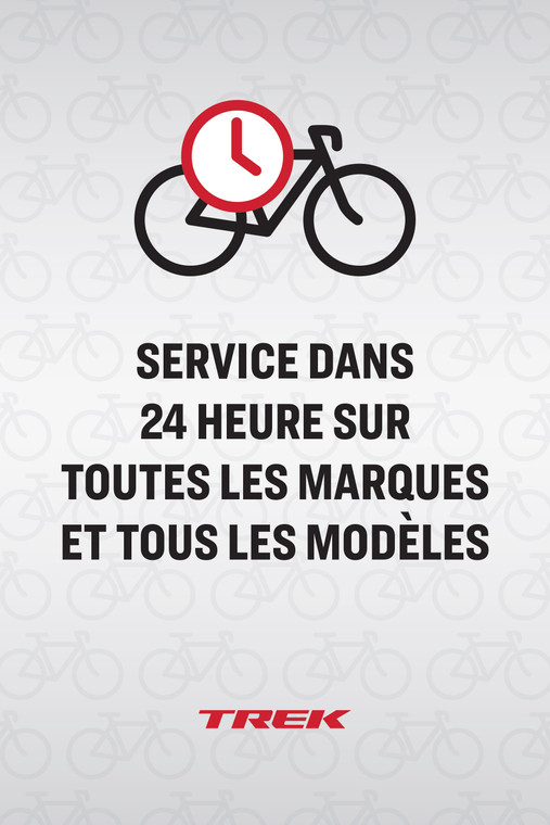 Sidewalk Sign 24 Hour Service (French)