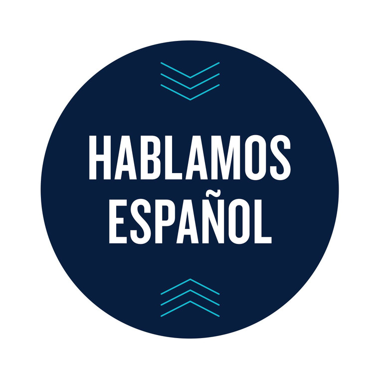 Hablamos Espanol  4"x4" Sticker (25/box)