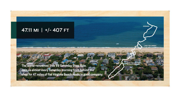 Global Great Rides Virginia  | Saturday Shop Ride Road - Virginia Beach | Header Above