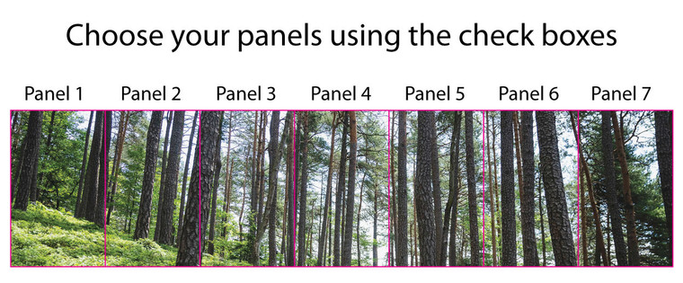 PNW Forest Fabric Banners 96"H