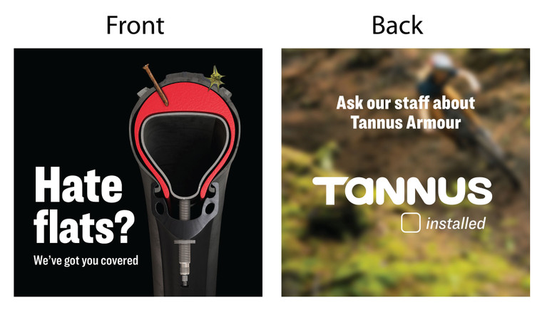 Goat Head Thorn Hangtag 4x4 (10/box)