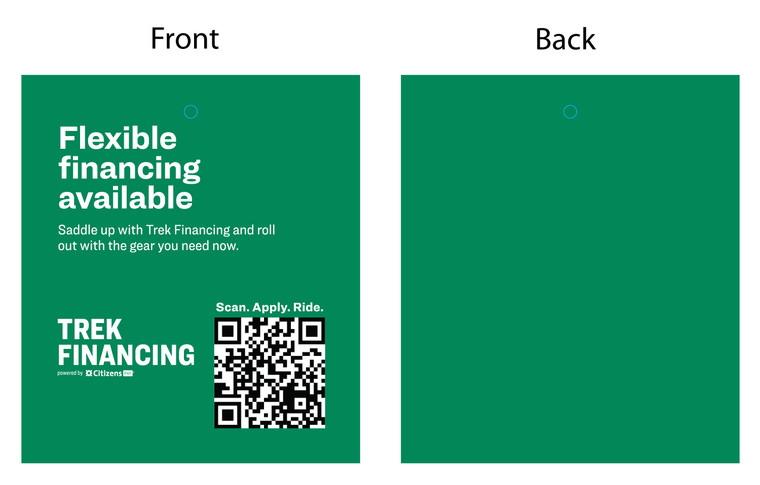Financing hangtag (50/box)