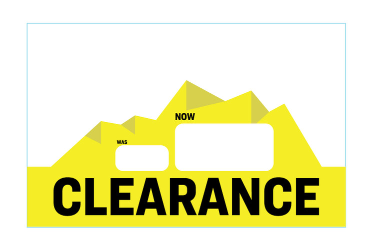 Diecut clearance cards Version 1 (1 pack of 50)
