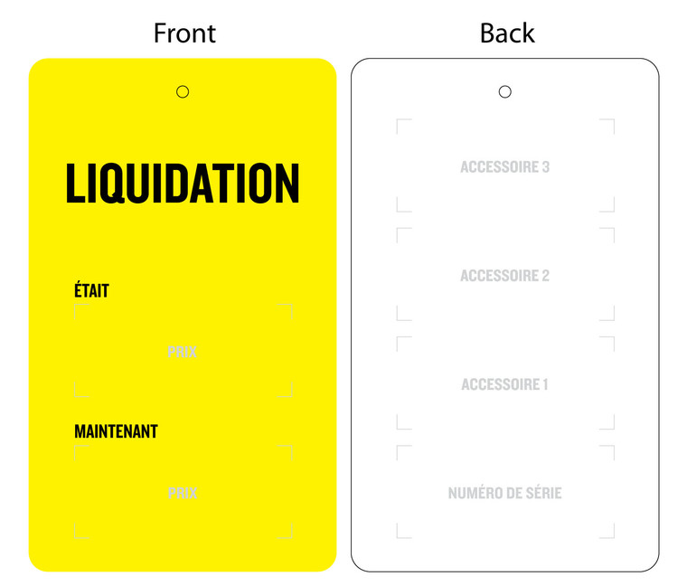 French Clearance Hangtags 2024 (100/box)