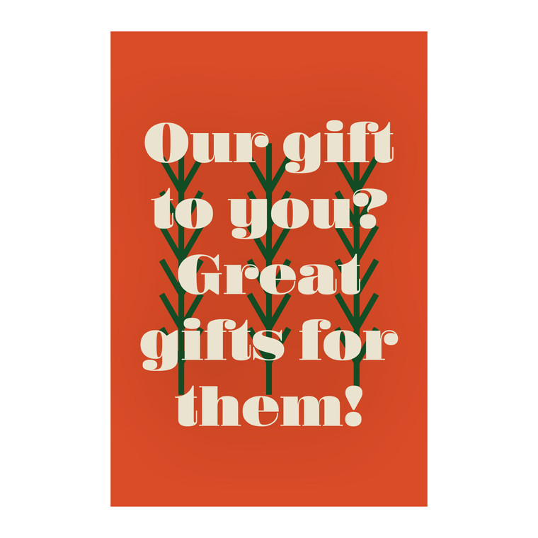 Holiday 2025 Sidewalk Sign (Freestanding Sandwhich board Aframe)